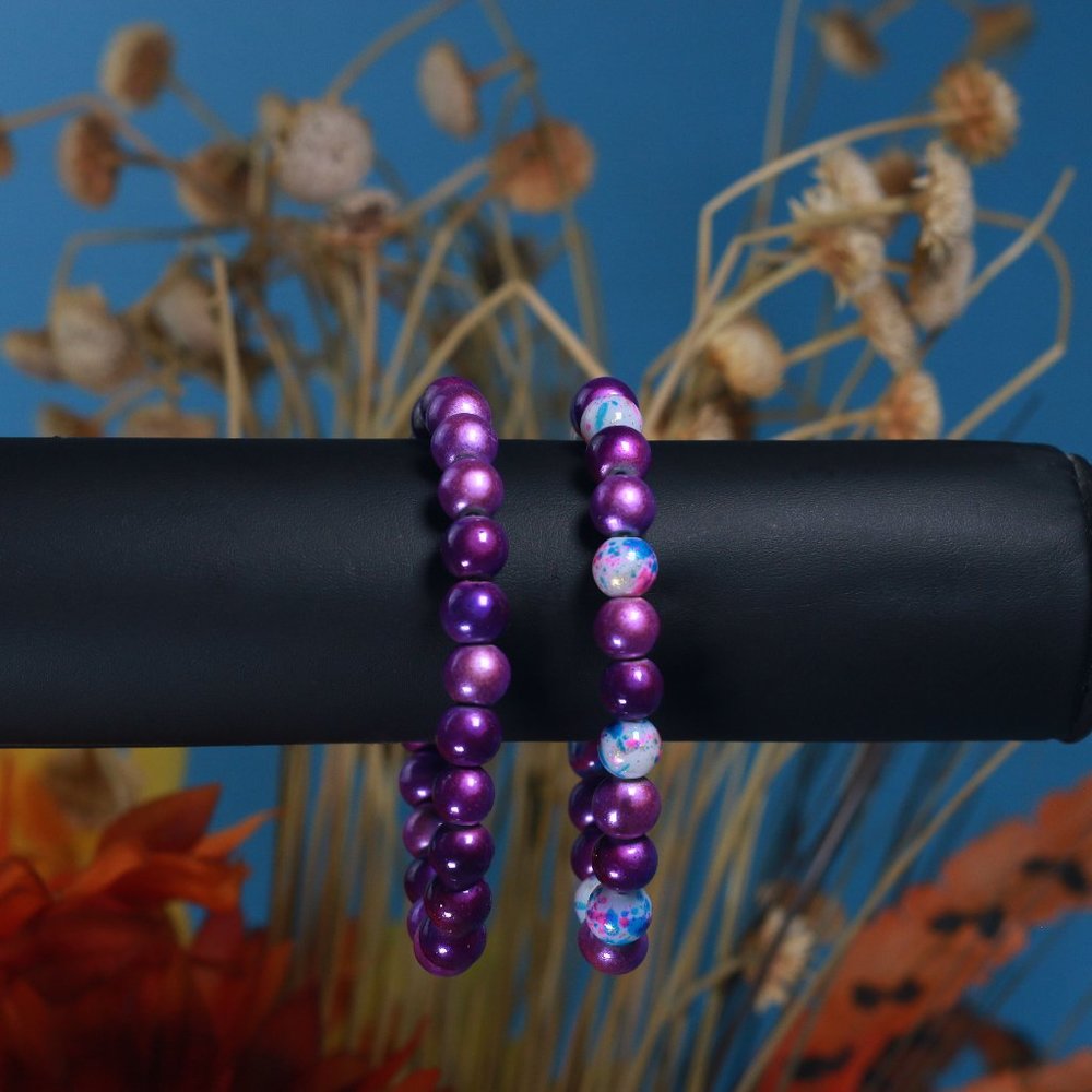 Hand beaded bracelet by Angela Lopez